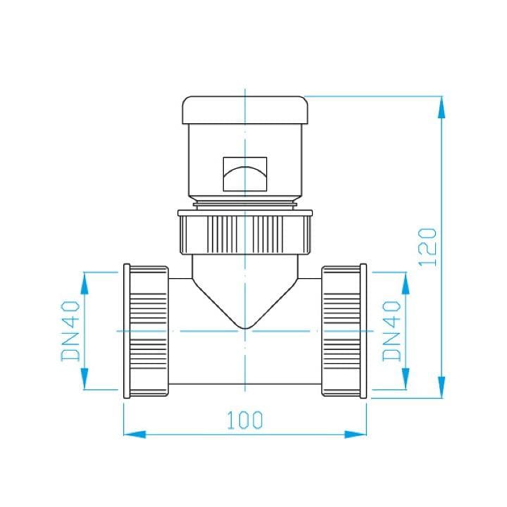  Plast Brno PB T-KUS DN40 PRIVETRÁVACI do odpadového potrubia sifónu DN40 biely PB T-KUS DN40 PRIVETRAVACI do odpadoveho potrubia sifonu DN40