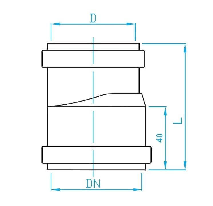  Plast Brno HT redukcia 75/63 CRO7610 PP/PVC novinka 2x hrdlo novinka PB HT REDUKCIA 75/63 HTR CR07610 PP/PVC 2x hrdlo PB
