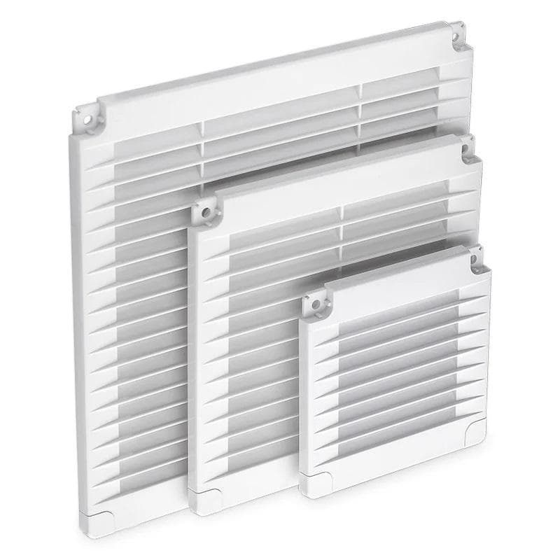 VMP 150x150 - hranatá plastová mriežka, 150x150 mm, biela