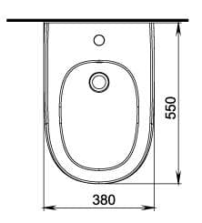  Peštan FLUENTA WC Bidet keramický biely - skryté uchytenie FLUENTA Bidet keramicky skryte uchytenie