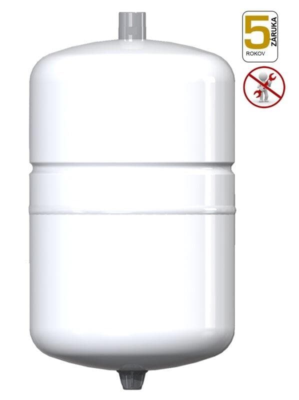Aquafill expanzomat pre pitnú vodu aj TUV biely 1",  8 bar, kapacita:  8l, hygienická, butyl, UD0083FUS4, tlaková nádoba AQUAVAREM