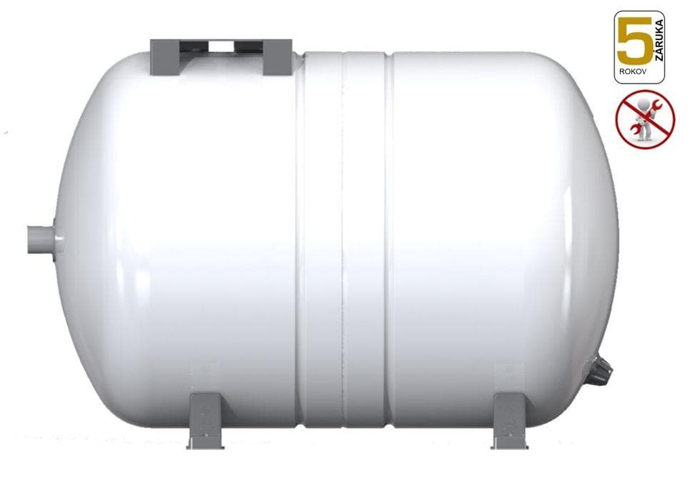 Aquafill expanzomat pre pitnú vodu aj TUV biely 1", 10 bar, kapacita:  100l, hygienická, butyl,  UD1013FUS4, horizontálna tlaková nádoba AQUAVAREM