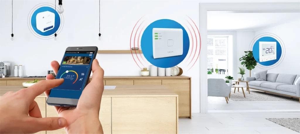  Thermocontrol UG800 Univerzálna internetová brána (pre termostaty a prvky Smart Home)  ovláda 200 zariadení pomcou smatfónu, tabletu alebo PC ( nahrádza UGE600) Term.UNIVERZALNA BRANA na internet pre iT600 umožnuje ovladať 200 zaradení Smart Home