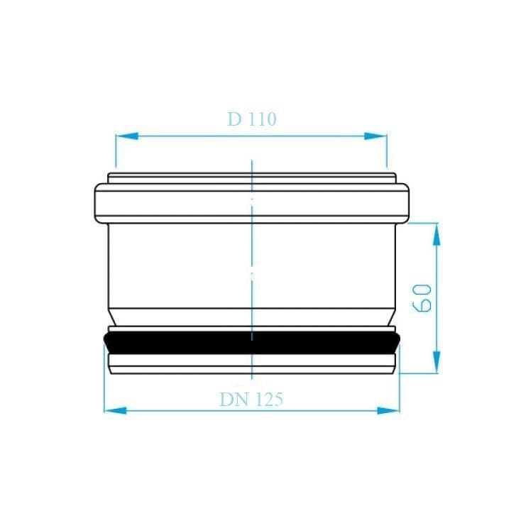  Plast Brno HT redukcia vnútorná d 125/110 mm do rúry125 ostane110 hrdlo (HTRV=HTRi vnútorná redukcia) nast.hrdlo redukované HT REDUKCIA.VNUT. 125/110 CRPCA00do rury125/hrdlo110 HTRV=HTRi nastrcne hrdlo  PB