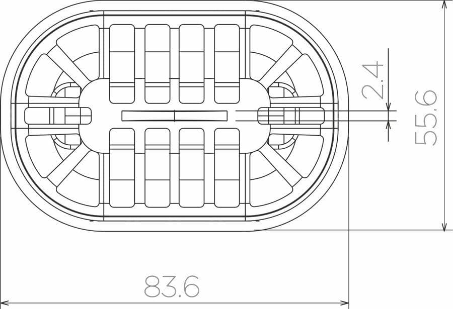  SAMTEK Suchá zápachová uzávierka pre podlahové žľaby CONFLUO Primo/Premium Line Confluo ND Sucha zapachova uzavierka Primo/Premium Line