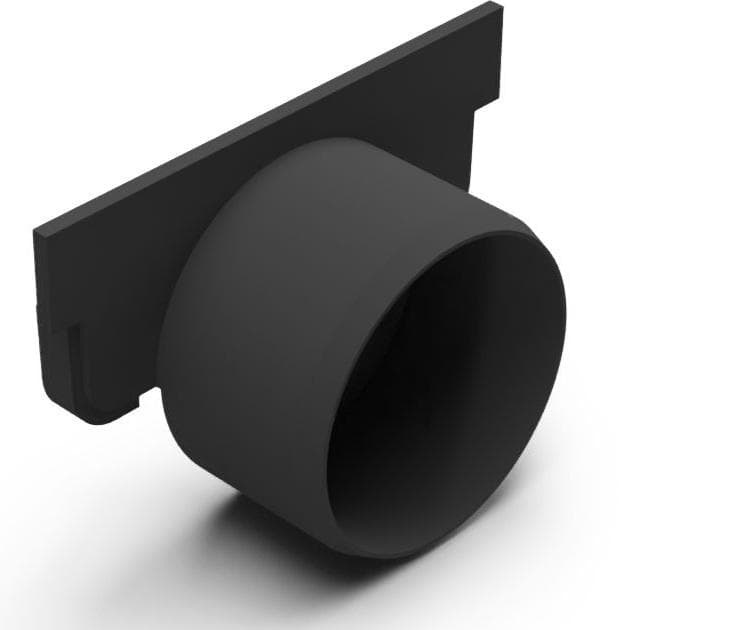CH 1123 - koncovka s bočným odtokom DN75 pre vonkajší znížený žlab s výškou 55mm CH 1114, CH 1115, CH 1116