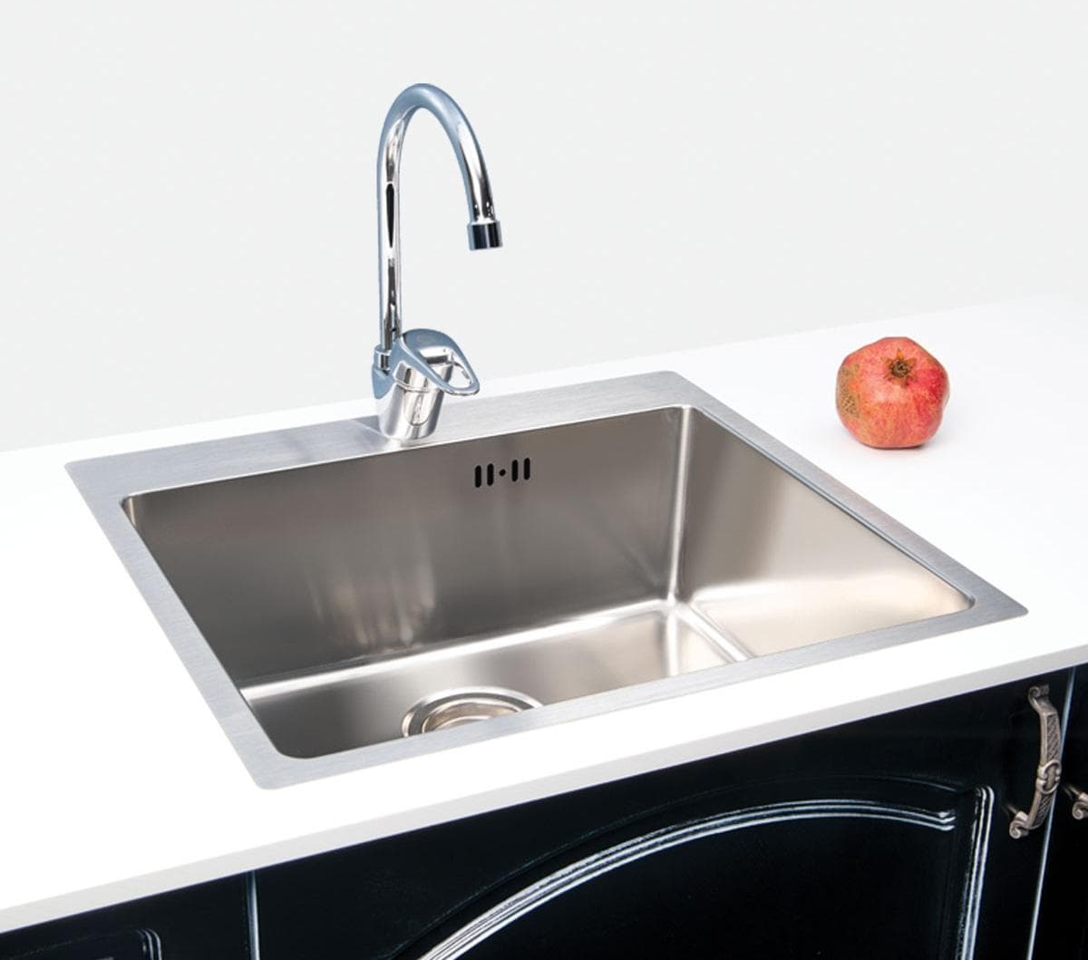  METALAC Nerezový drez IDEAL 500B s otvorom pre batériu 550x505x200mm hĺbka LESKLÝ +sifón D90 zadarmo/ nehrdzavejúca oceľ 1mm hrubá DREZ NEREZ  IDEAL500B 550x505x200mm hlbka Leskly 1mm nerez +sifon zdarma