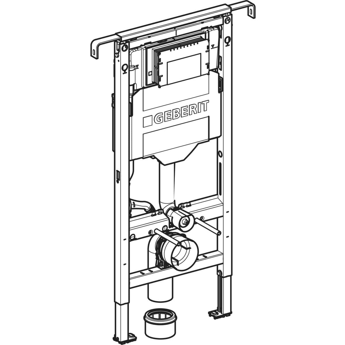 Duofix inštalačný prvok Geberit pre závesné WC, 115 cm, s nádržkou Sigma 12 cm, do bočných stien Špecial