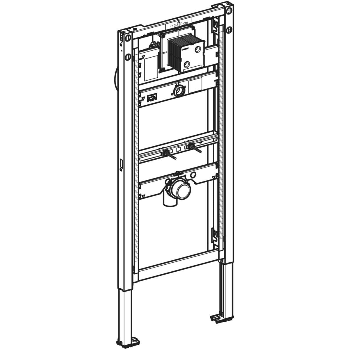 inštalačný prvok Geberit Duofix pre pisoár, 112–130 cm, univerzálny
