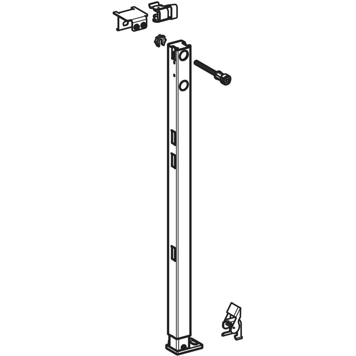 Stojka s čiastočnou výškou Geberit Duofix, H=82–112cm