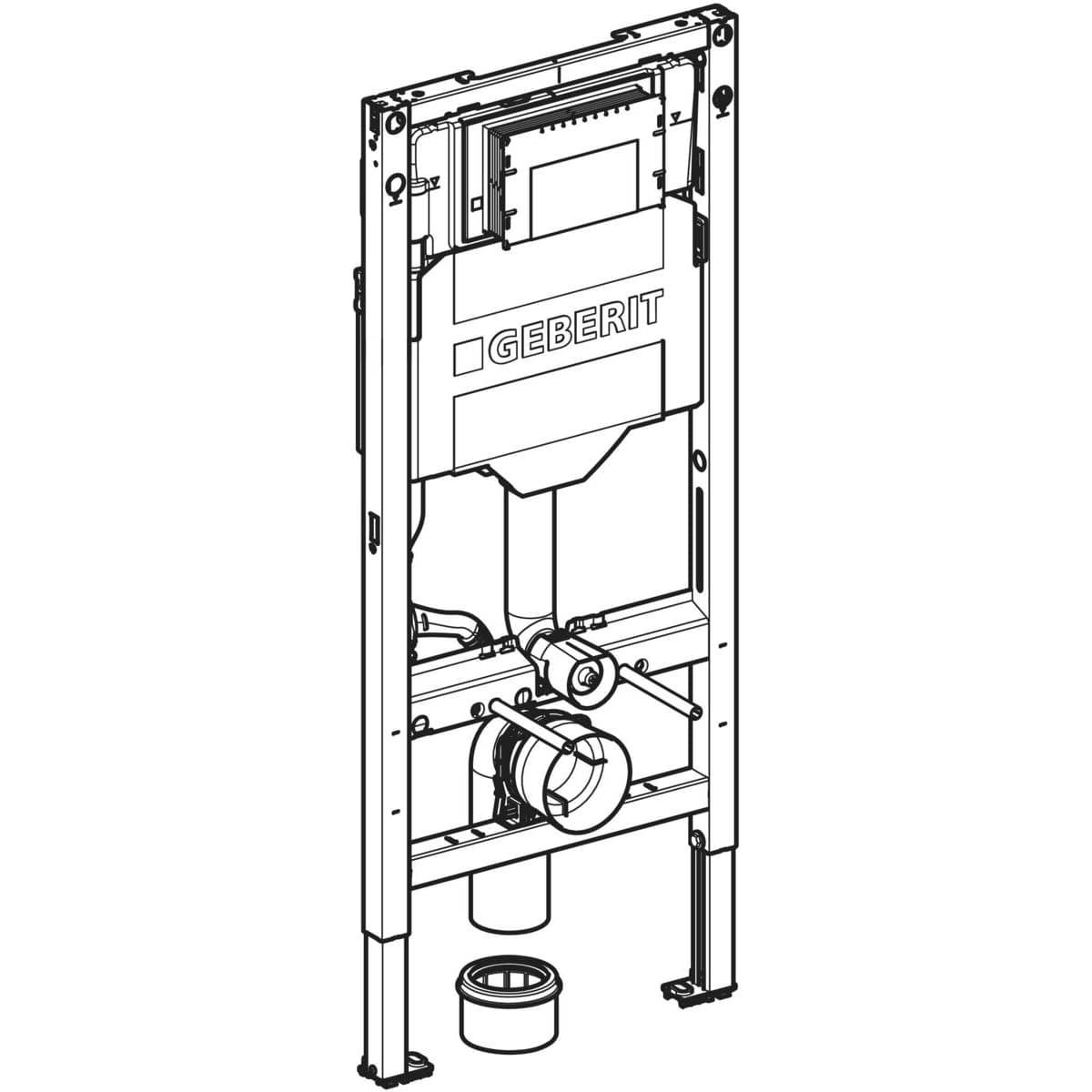 Duofix Inštalačný prvok Geberit pre závesné WC, 112 cm, s nádržkou Sigma 12 cm (nahrádza 111.925.00.5)