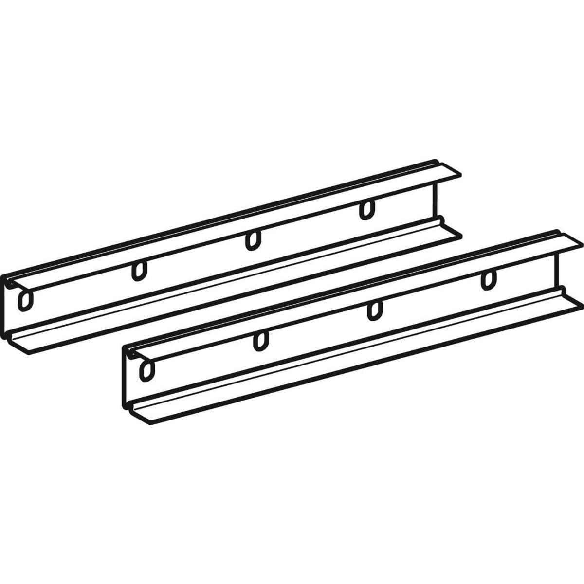 Systémová koľajnica Geberit Duofix: H=3.4cm