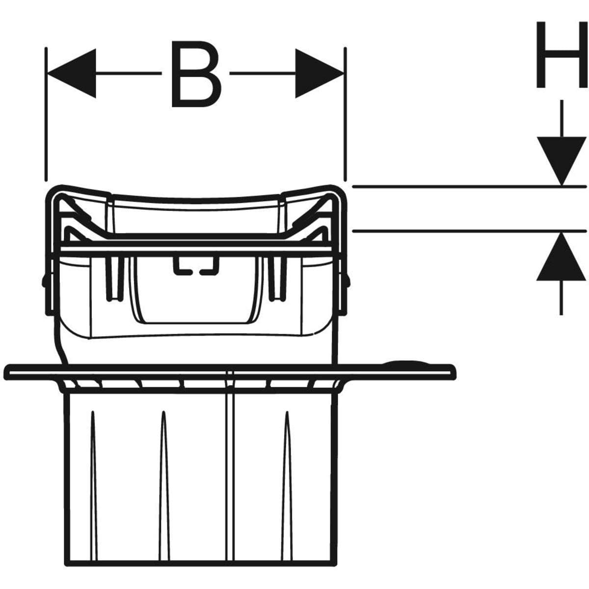 Sprchový žľab Geberit CleanLine80, L=30–110cm, rám čierny chróm/brúsený, plocha čierny chróm/brúsený