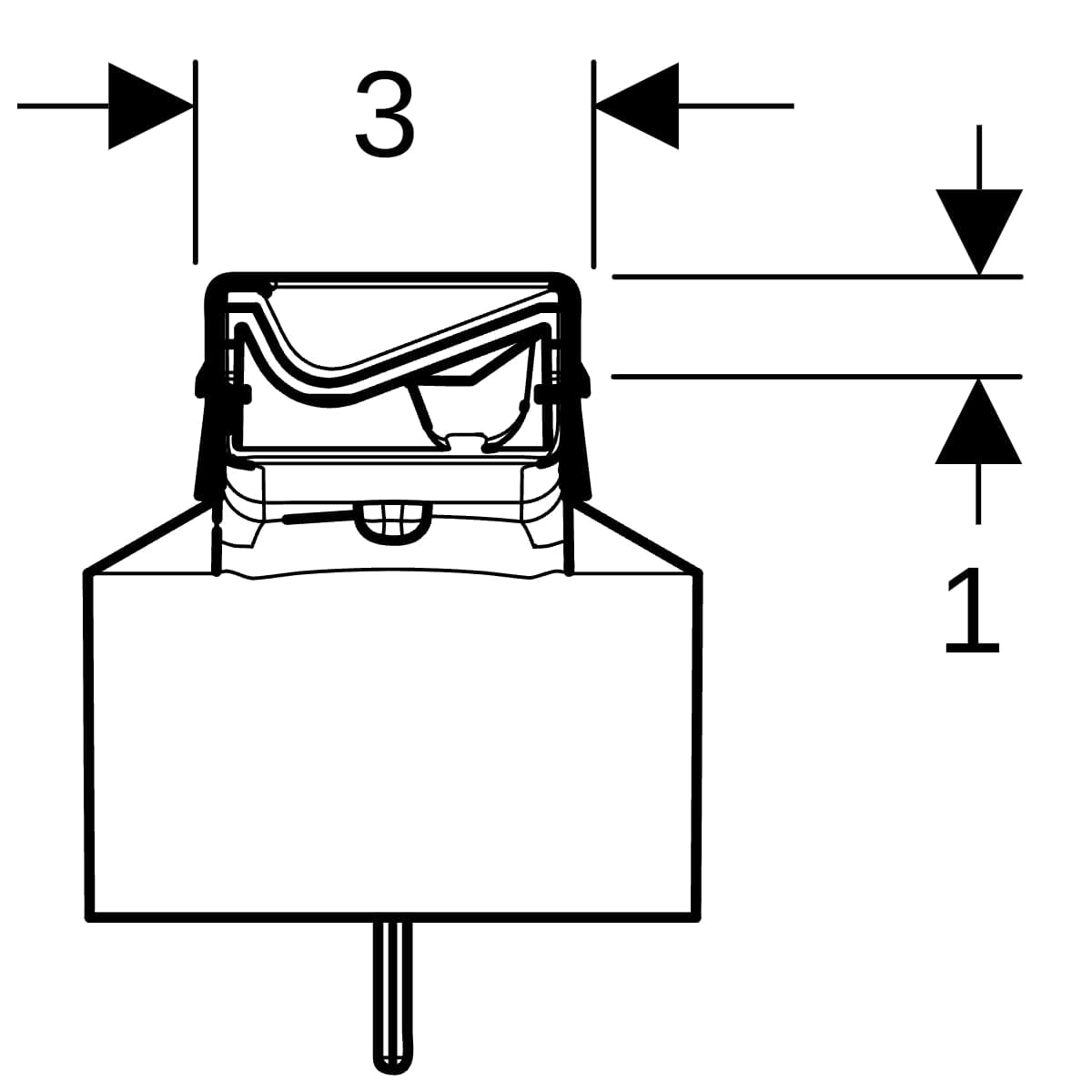 Sprchový žľab Geberit CleanLine50, L=30–130cm, ušľachtilá oceľ, brúsená