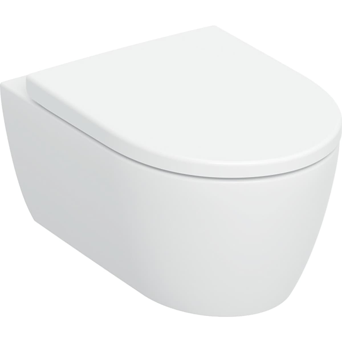 Súprava závesného WC Geberit iCon s WC sedadlom, uzavretý tvar, TurboFlush,T=53cm,pl.zatv.,rýchloup.