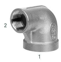 SAM6090R Koleno redukovane 90° FF Nerez 316