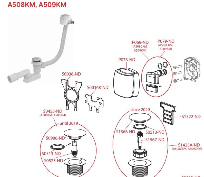  Alca ND Mechanizmus click pre A504CKM,A507CKM , A465C-50 mosadz do roku 2020 pre vpuste s čistením zhora AL-ND mechanizmus CLICK pre vypuste s cist.z hora A504CKM A507CKM A465C-50
