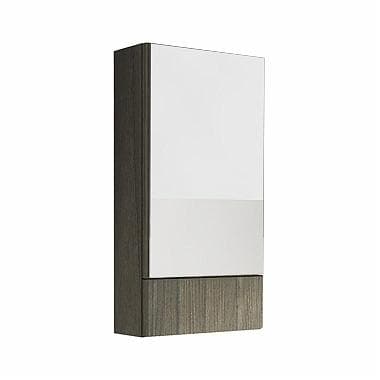 NOVA PRO Zrkadlová skrinka 46,4 x 85 x 17,6 cm, korpus/čelná plocha: sivý brest