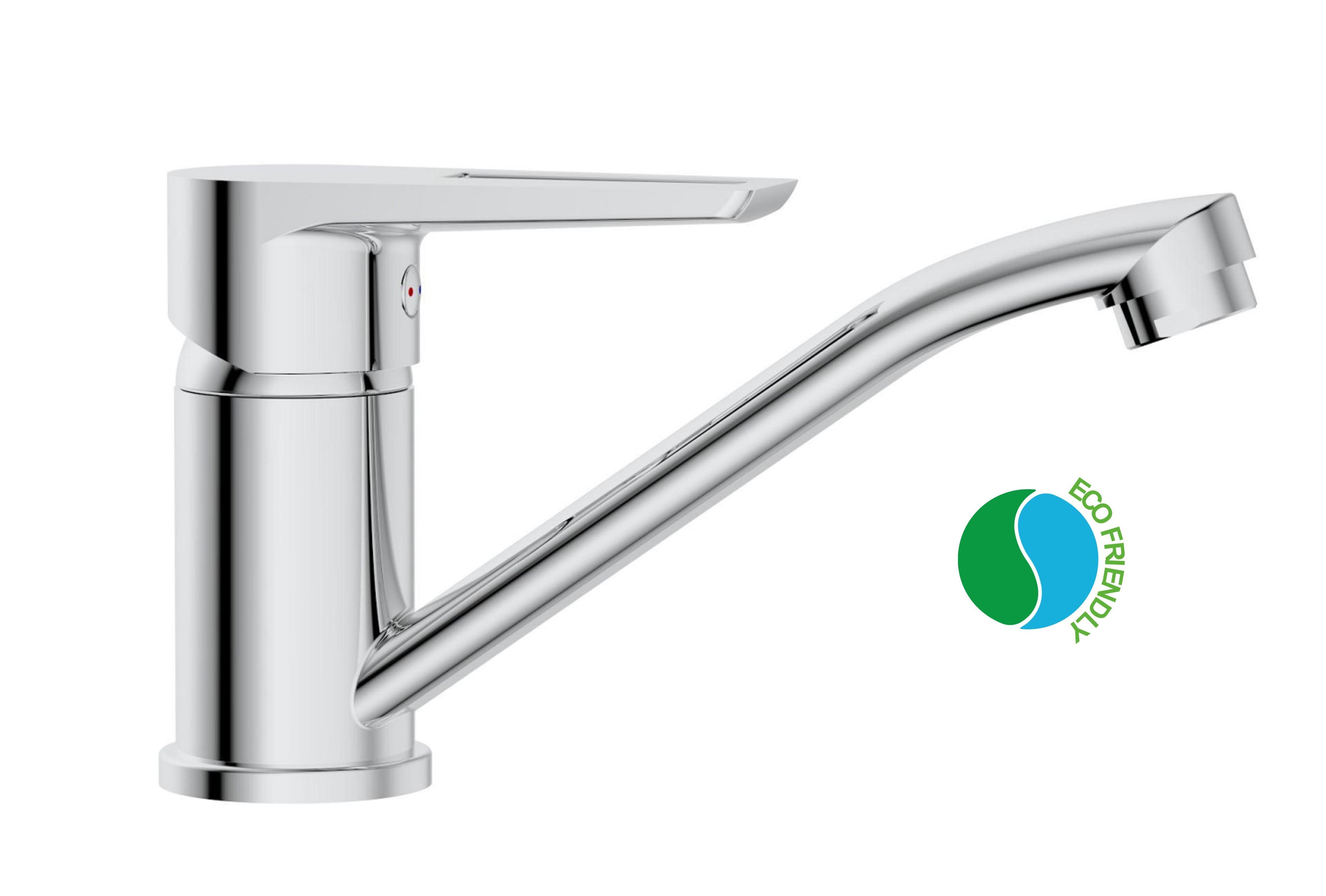 KB20101 SAMTEK KLASIK umývadlová, drezová kuchynská batéria DUE SYSTÉM stojanková s pákou, otočné výtokové ramienko 160 mm