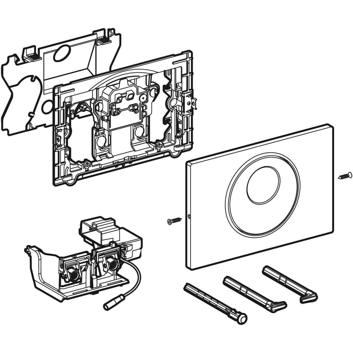  Geberit Ovládanie splachovania WC Geberit elektronické, napájanie zo siete, pre Sigma 12 cm, ovládacie tlačidlo Sigma10, Round, automatické/bezdotykové/ručné, brúsené easy-to-clean (nahrádza č.výr. 115.890.SN.5) G ovládanie splachovania WC SIGMA 10 elektronické, napájanie zo siete, pre nádržku Sigma 12 cm, automatické/bezdotykové/ručné, brúsené easy-to-clean