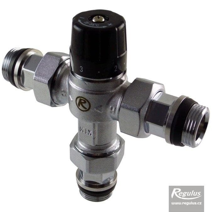 Termostatický zmiešavací ventil Wmix-H DN 25 so šróbením G 3/4"závit von, WMIX-H S25 G1M T30-55°C VOZ