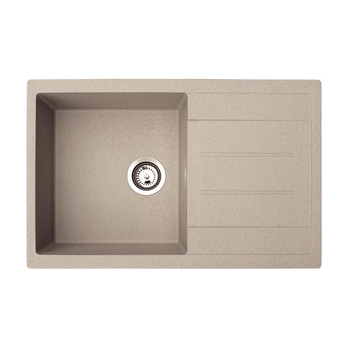 Granitový drez ATOS PLUS 780x500x200 +sifón D90mm béžový BEIGE Ľavý/Pravý
