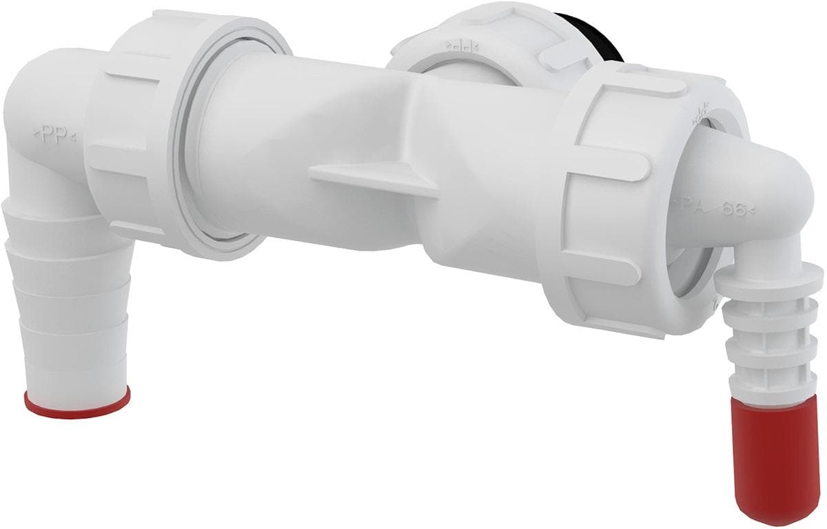 Dvojitá hadicová prípojka P156Z-G1" prípoj G1" matica, 8–16/17-23 mm so spätnými klapkami NOVINKA (nahrádza P149Z)