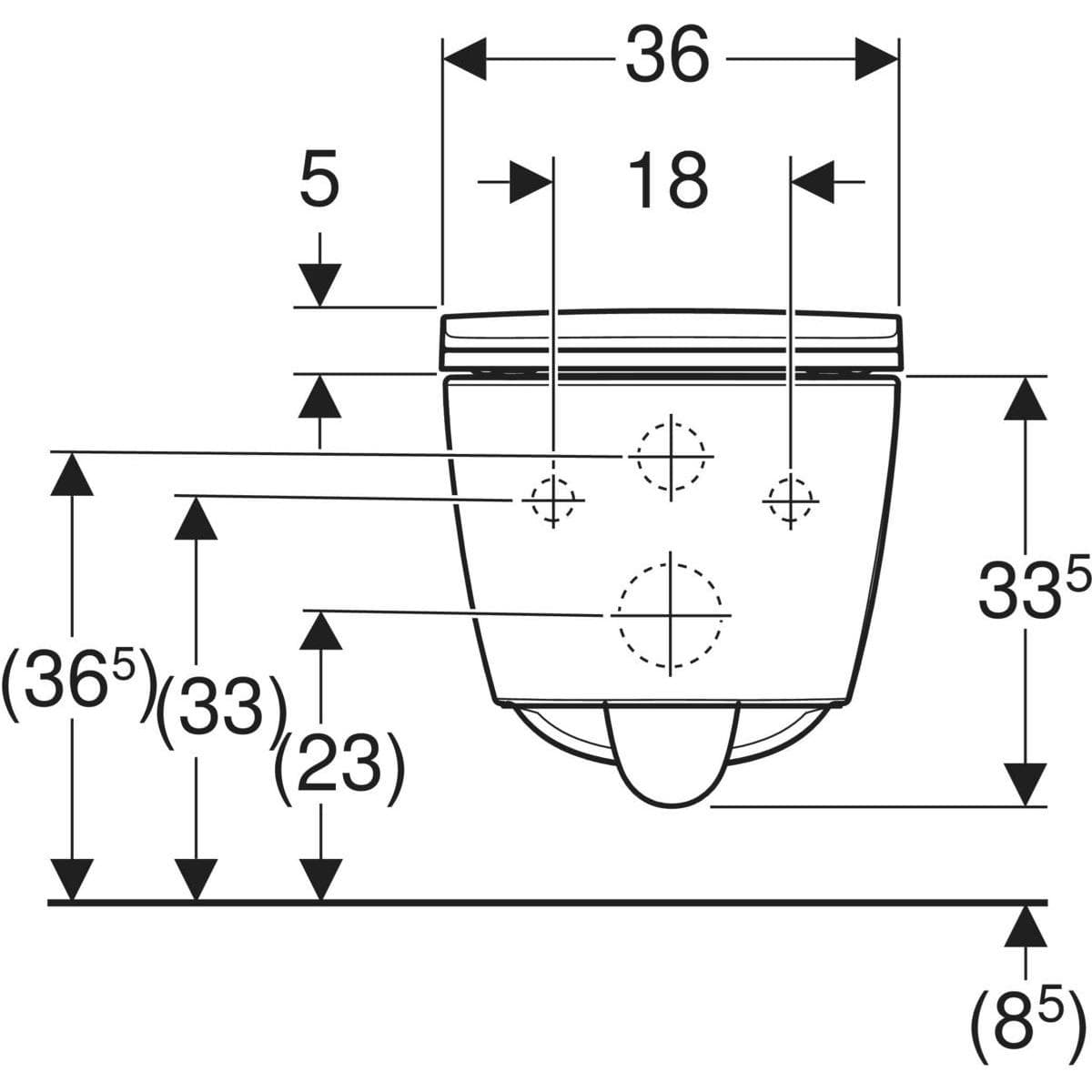  Geberit Súprava závesného WC s hlbokým splachovaním Geberit Smyle, hranaté, TurboFlush, s WC sedadlom G Smyle súprava závesného WC s hlbokým splachovaním, hranaté, TurboFlush, s WC sedadlom