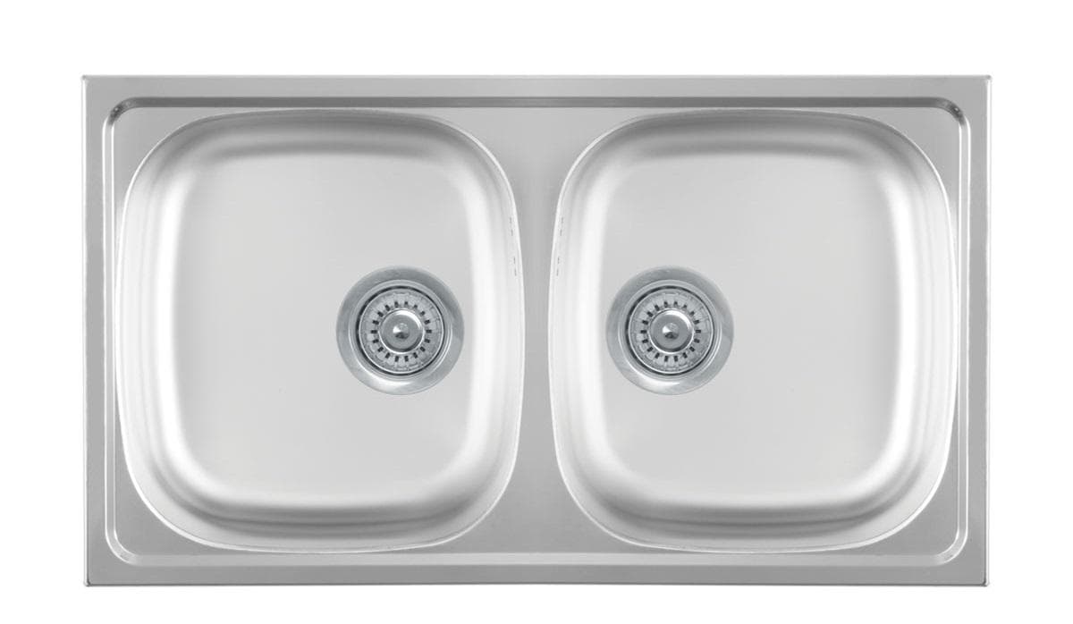 Nerezový drez LUNA FLEX 2D/90 770x435x165 +(sifón S11409) D90mm LESKLÝ povrch, hrúbka plechu 0,5mm Ľavý/ Pravý (nahrádza 123781S)
