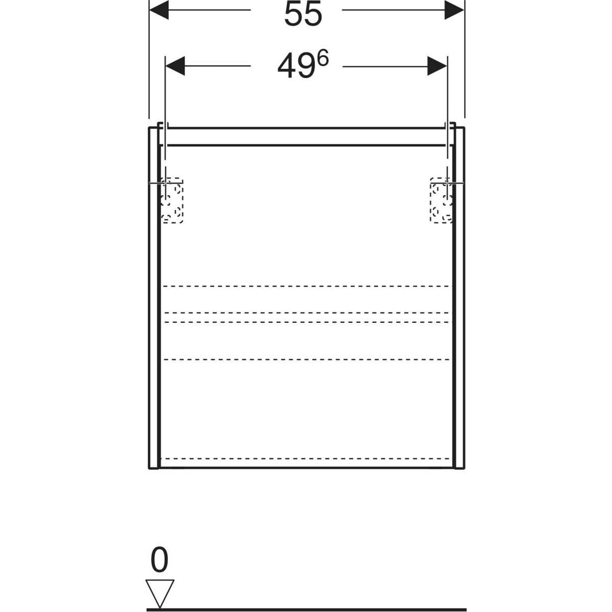  Geberit Skrinka pod umývadlo 60 cm Geberit Selnova Compact, 1 dvierka, 55x60.6x33.7cm, pieskovosivá matná G Selnova Compact skrinka pod umývadlo 60, dvierka, 55x60.6x33.7cm, pieskovosivá mat