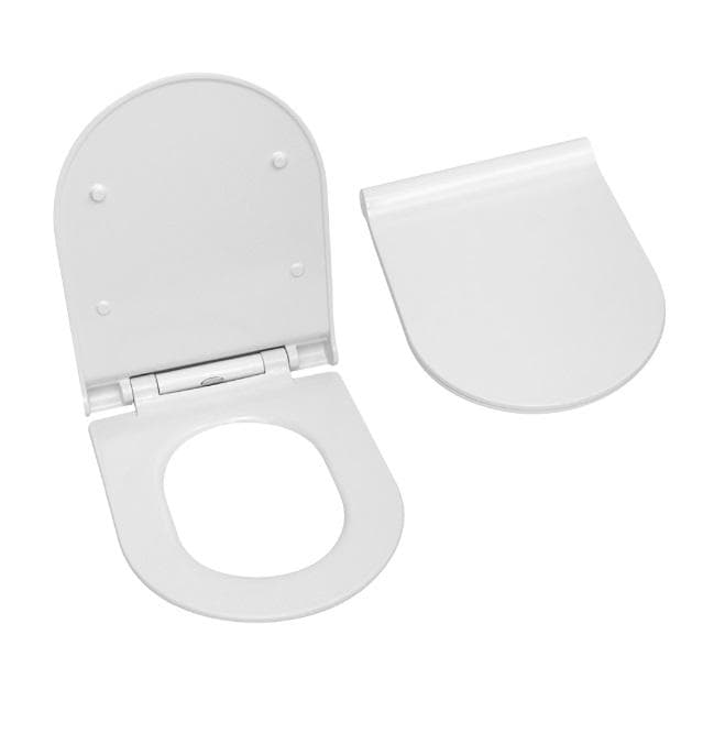 WC sedadlo AGATA SLIM duroplastové antibakteriálne, kovové závesy, SOFT CLOSE (sedátko)