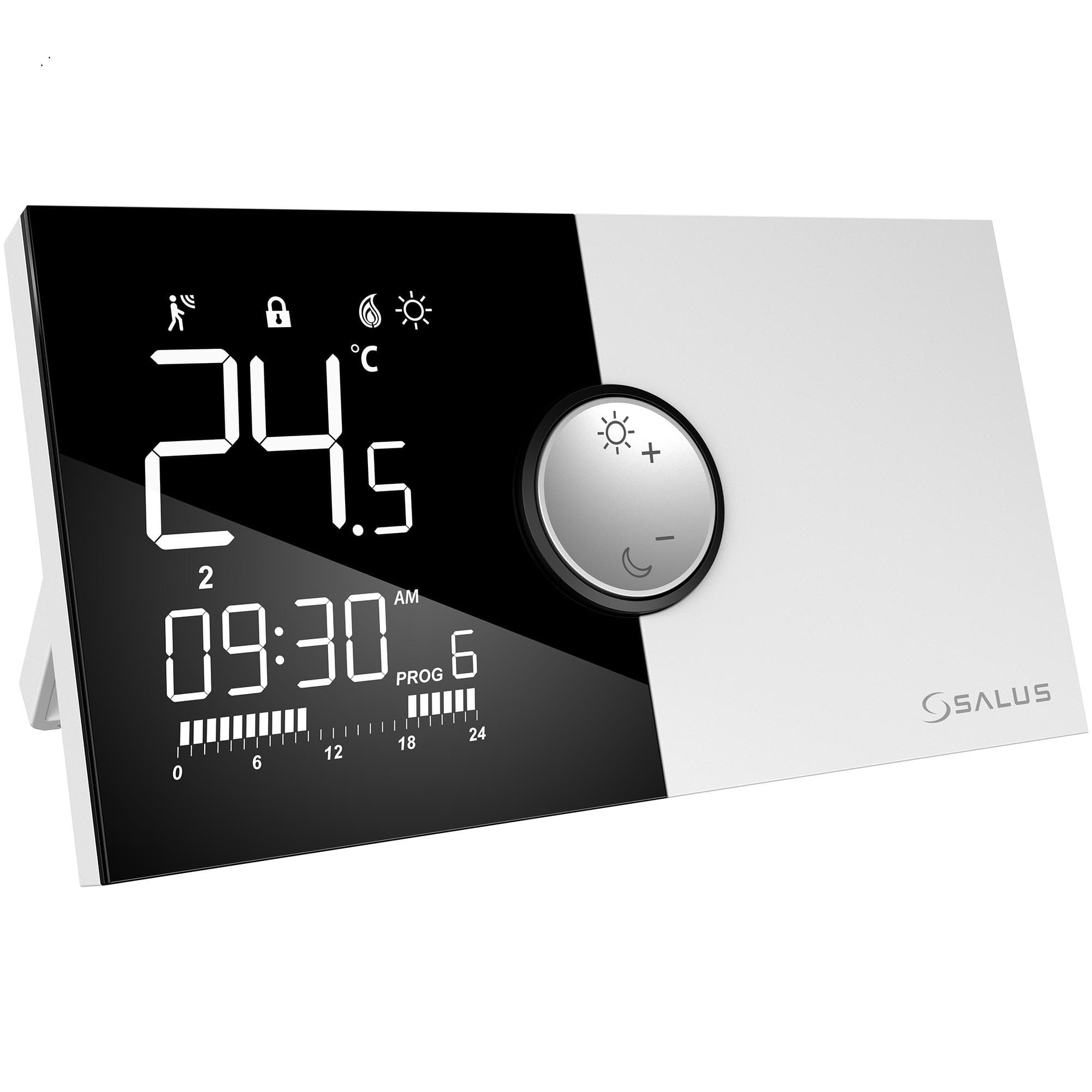 Elektronický programovateľný termostat 091PRO-RF, drôtový 2xbatAA /230V prijmač NOVINKA  AKCIA
