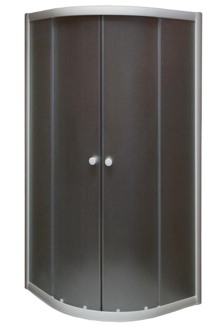 Sprchový kút oblý EKONOMY 900x900x1950 mm, biely SKE-K618BBK90, R550, 4 mm bezp.sklo FROSTET