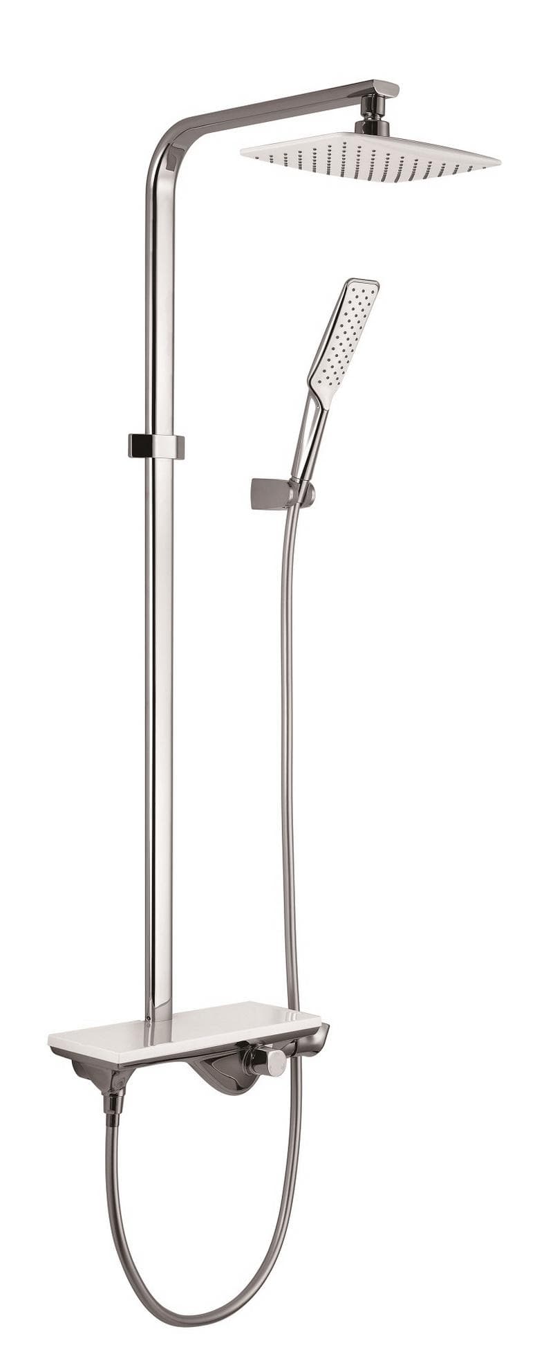 ASE.4388 SAMTEK EVE sprchová a vaňová batéria na stenu s pákou, montážny rozstup 150 mm (sprcha/sprcha/vaňa) sprchový systém