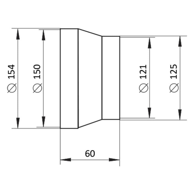  Vents 312-D150/V125 Redukcia plastová kruhová VEN-REDUKCIA KRUH 312-D150/V125 PLAST 1916153