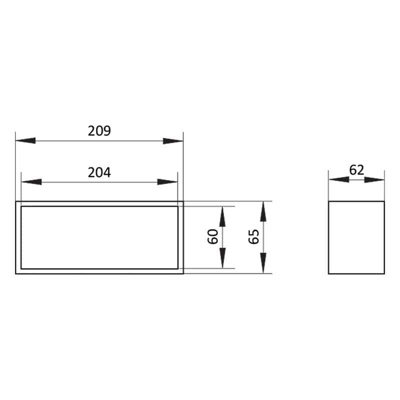  Vents 818 - D60x204 Spojka hranatá medzi potrubia 60 x 204 mm VEN-SPOJKA HR. 818-D60x204 PLAST medzi potrubia 1916412