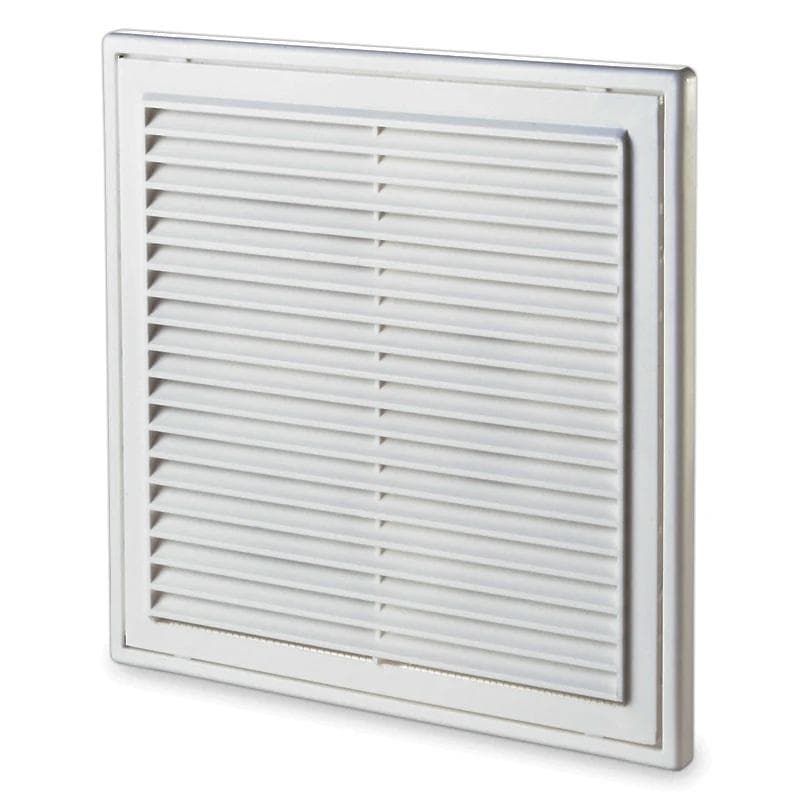 MV 250S -200x200 Ventilačná mriežka plastová biela bez nádstavca