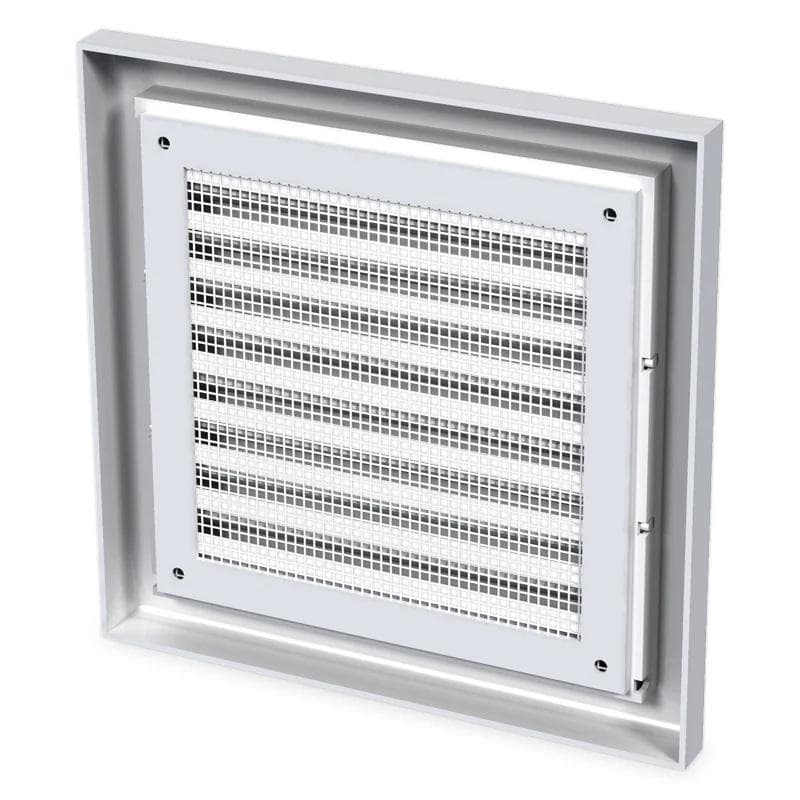  Vents MV 100S -100x100 Ventilačná mriežka plastová biela bez nádstavca VEN-MRIEZKA VENT. MV100S-110x110 (154x154) 1907001
