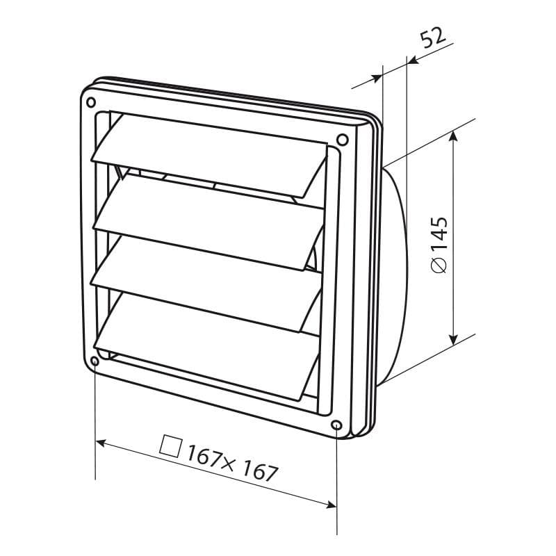  Vents MVM 150VJN - ventilačná mriežka nerezová gravitačná s nádstavcom do potrubia 150mm VEN-MRIEZKA VENT. MVM150VJN KOVOVA GRAVITACNA 1907530
