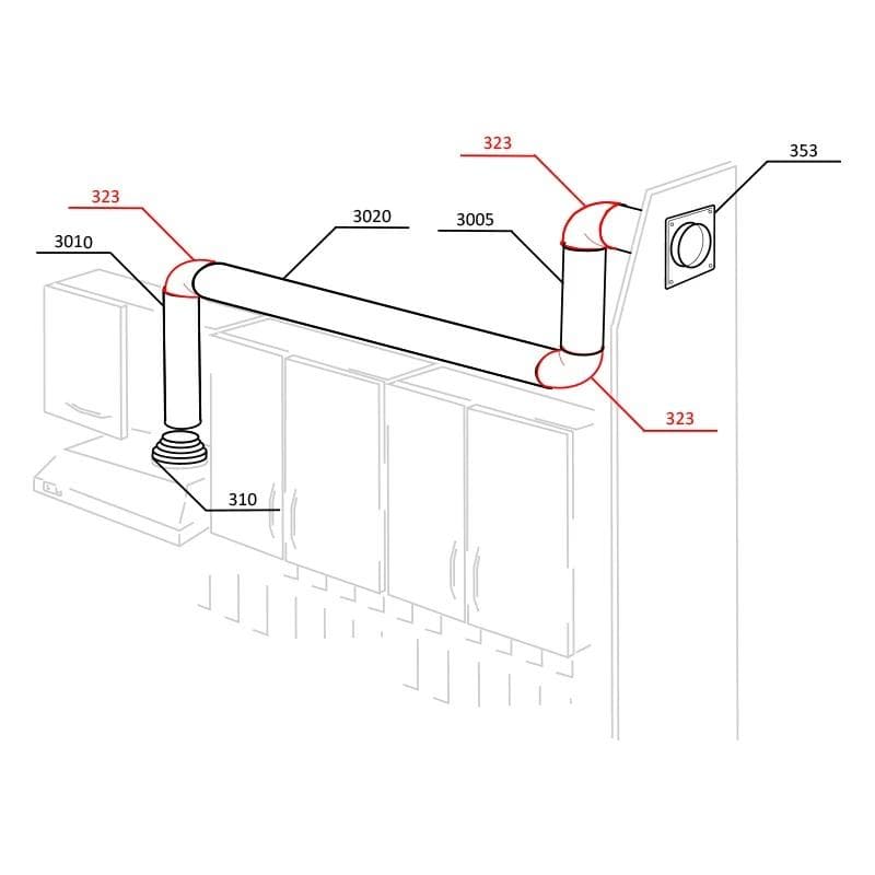  Vents 323 - V150/90° Koleno plastové kruhové, priemer 150 mm VEN-KOLENO 323-V150/90° PLAST 1916113