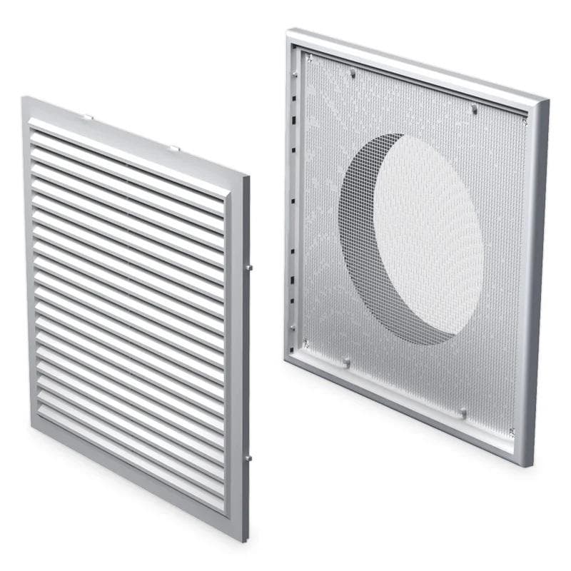  Vents MV 250VS-150 Ventilačná mriežka plastová biela s nádstavcom do potrubia VEN-MRIEZKA VENT. MV250VS-150