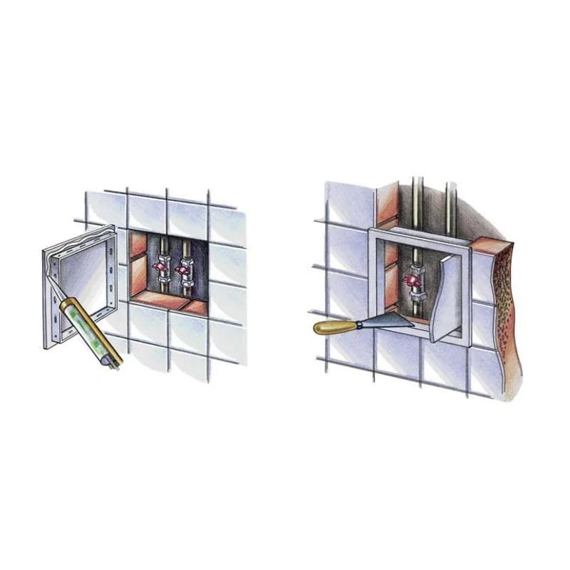  Vents D 400x600 Krycie dvierka plastové biele VEN-DVIERKA plast D400x600 biele 1917016