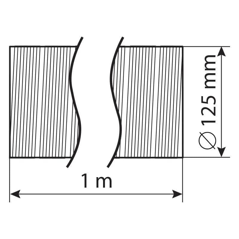  Vents ALM125/1-D125x1000 Flexi potrubie kovové hliníkové - ALUVENT M priemer 125 mm, dĺžka max. 1m, hrúbka 50mic VEN-POTRUBIE FLEXI KOV  ALUVENT M 125/1-D125x1000 50mic 1915120
