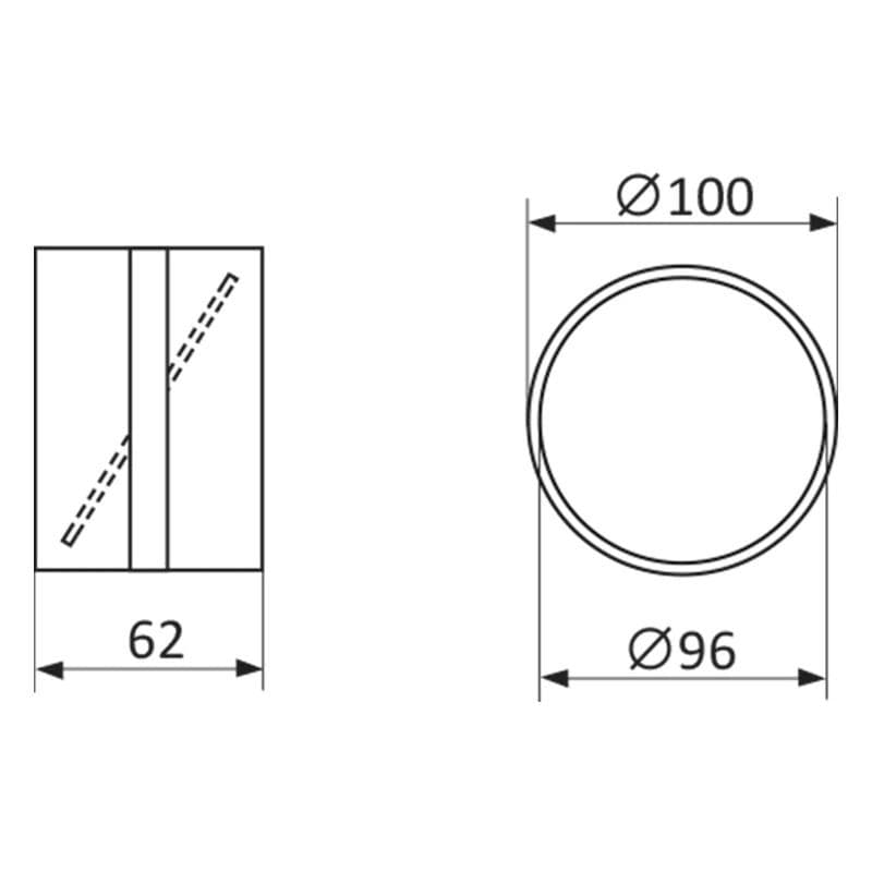  Vents 1111-V100 Spojka so spätnou klapkou plastová, priemer 100 mm VEN-KLAPKA SPATNA 1111-V100 PLAST 1916141 mozna nahrada 2256080