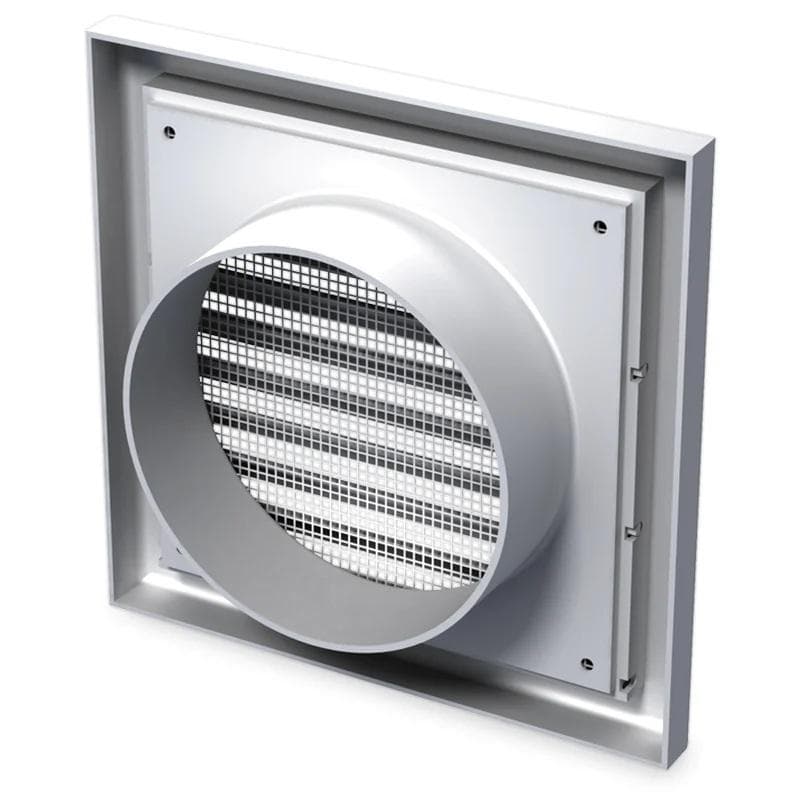  Vents MV 120VS-125 Ventilačná mriežka plastová biela s nádstavcom do potrubia VEN-MRIEZKA VENT. MV120VS-125 1907022