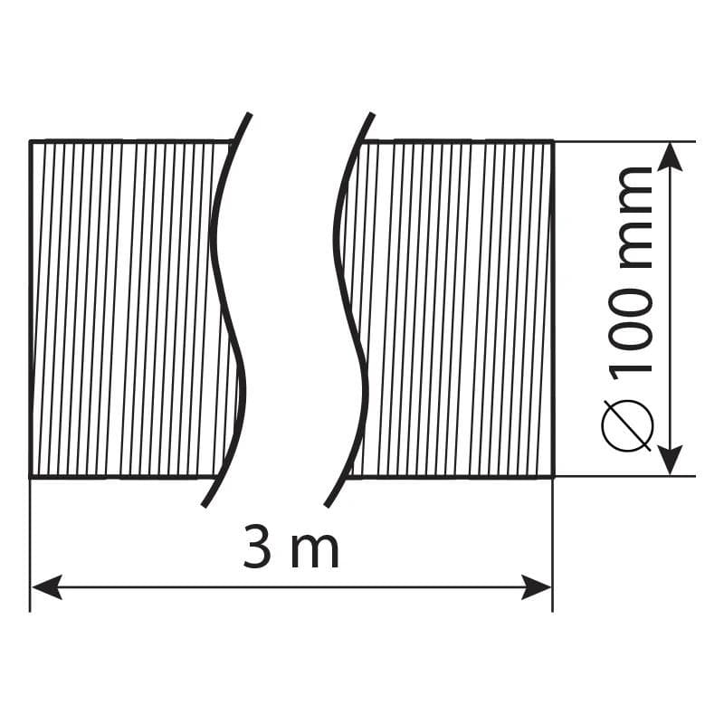  Vents ALM100/3-D100x3000 Flexi potrubie kovové hliníkové - ALUVENT M priemer 100 mm, dĺžka max. 3m, hrúbka 50 mic VEN-POTRUBIE FLEXI KOV  ALUVENT M 100/3-D100x3000 50mic 1915113