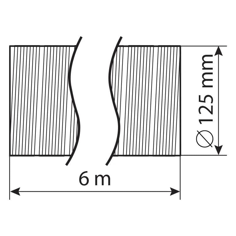  Vents ALM125/6-D125x6000 Flexi potrubie kovové hliníkové - ALUVENT M priemer 125 mm, dĺžka max. 6m, hrúbka 50 mic VEN-POTRUBIE FLEXI KOV  ALUVENT M 125/6-D125x6000 50mic 1915125
