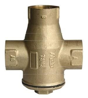 Termostatický zmiešavací ventil TSV5B 1", 50°C pre kotol na tuhé palalivo, automatické vyvažovanie BY-PASSu
