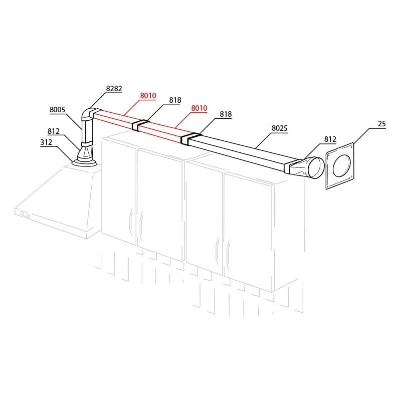 Vents 8010-V60x204/1000 - ploché potrubie plastové hranaté pevné 60 x 204 mm VEN-POTRUBIE HRANATE 8010-V60x204/1000 PLAST 1916353