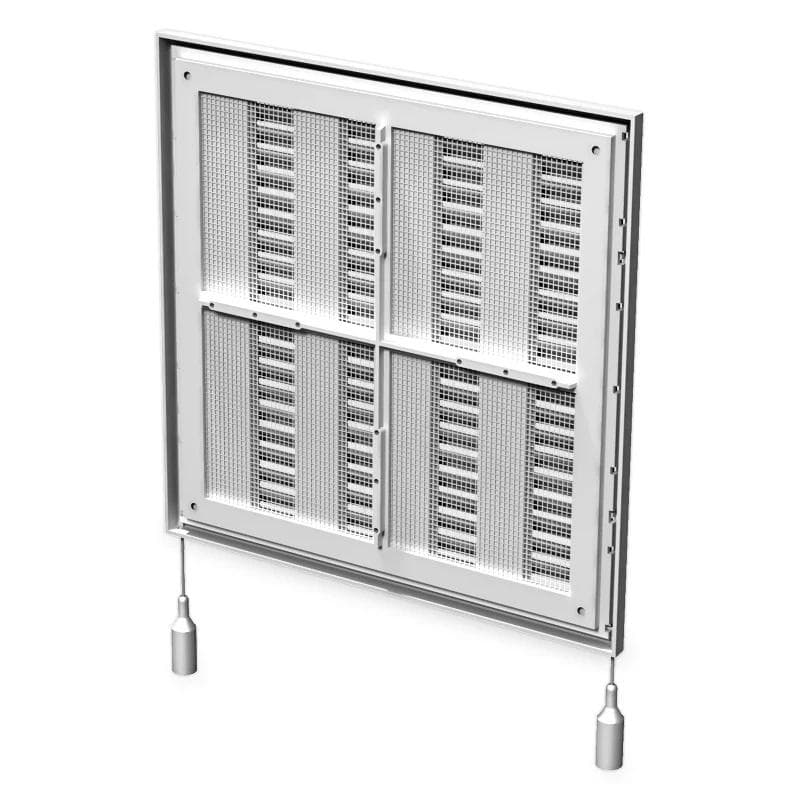  Vents MV 250RS -150x150 Ventilačná mriežka plastová biela bez nádstavca s reguláciou VEN-MRIEZKA VENT. MV250RS-150x150 1907034